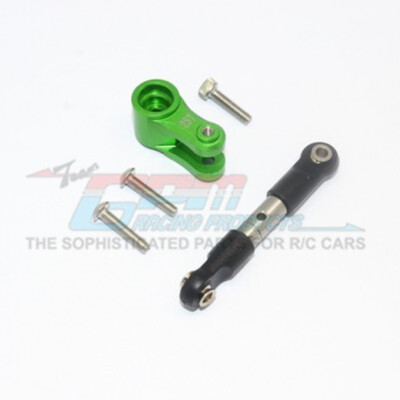 GPM Racing Stainless Steel Tie Rod + 25T Alum Servo Horn Green : Maxx