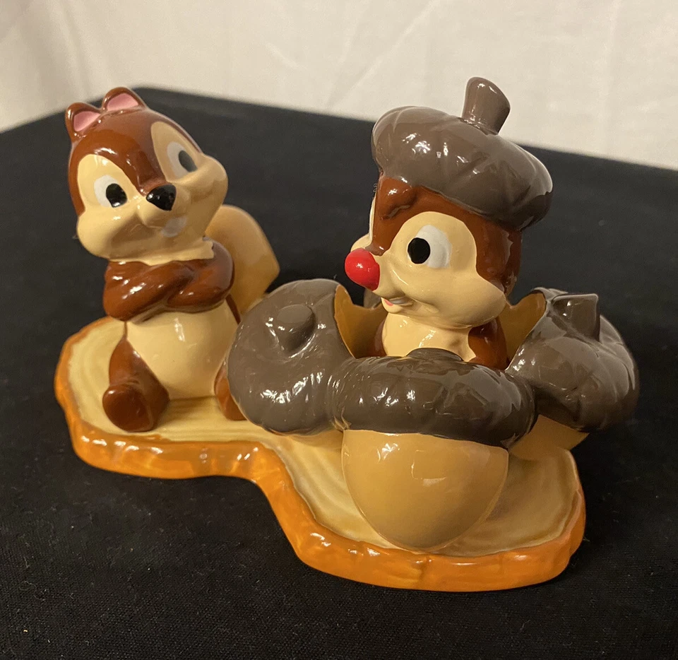 RARO Walt Disney WDCC Chip & Dale 3 Piezas Con Nueces Salero y Pimentero Coctelera #99261 Foto 3 de 4