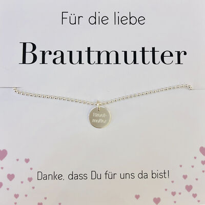 BEKA&BELL Armband Armschmuck Armreif 925 Silber Glänzend Hochzeit Brau Mutter