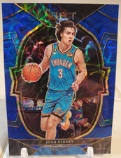 2023 Select Concourse Blue Scope Prizm Refractor Card #/249 JOSH GIDDEY BULLS SP