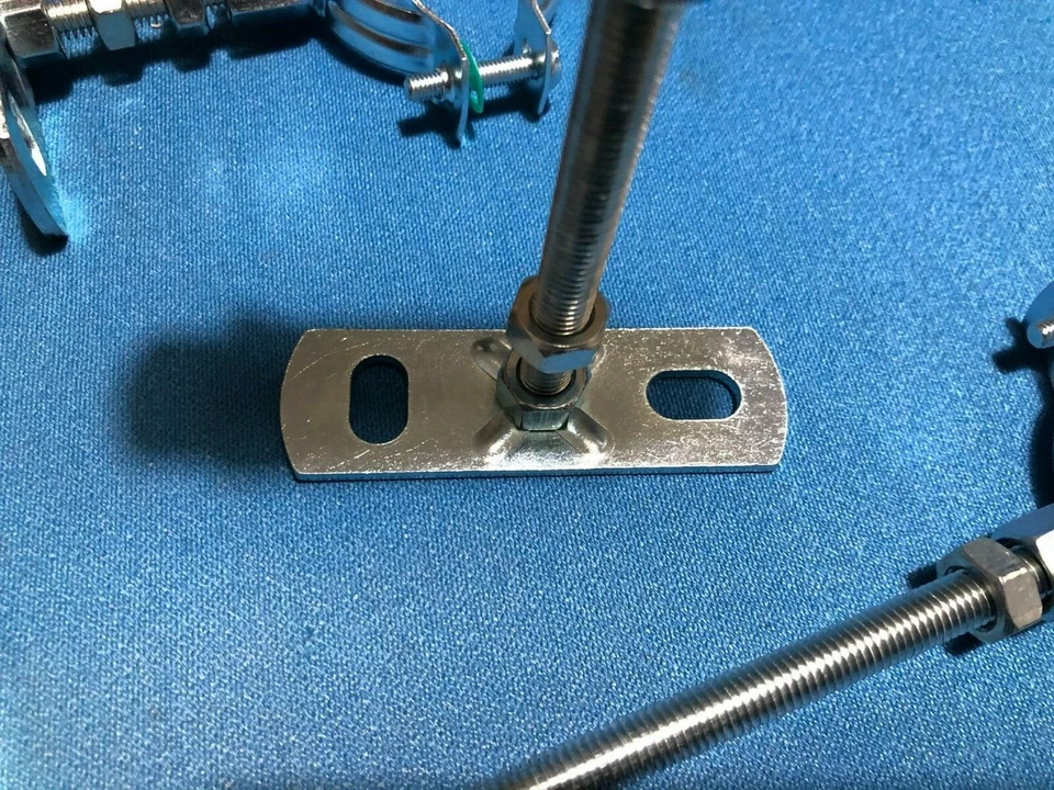 gazebo marquee shelter pole tube Pipe Bracket Clip clamp Stand Off wall Fixings - Image 3 of 4