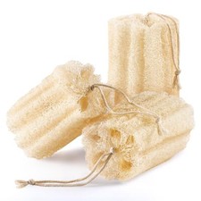 3PCS Egyptian Natural Loofah Exfoliating Body Scrubber Natural Real Egyptian ...