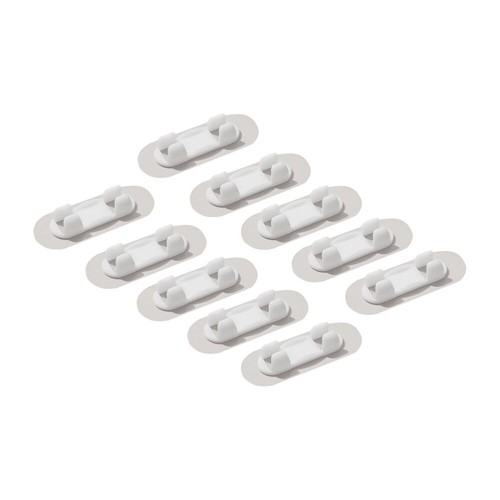 10 Pcs Selbstklebender Drahtmanager Haushaltsdraht-Organizer Kabelzubehör - Afbeelding 3 van 12