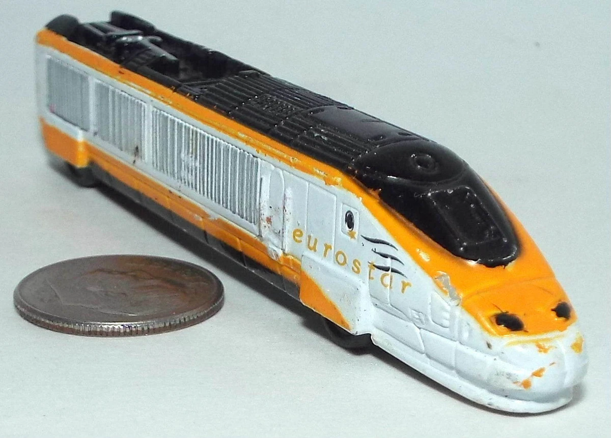 Small Micro Machine Plastic Eurostar High Speed Passenger Train Locomotive