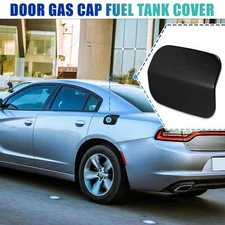 Black Fuel Tank Cover Door Gas Filler Cap Cover for Dodge Charger 2011-2021