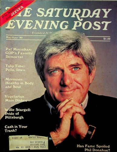The Saturday Evening Post Mag Pat Moynihan & Phil Donahue May/June 1980 042723R - Picture 1 of 1