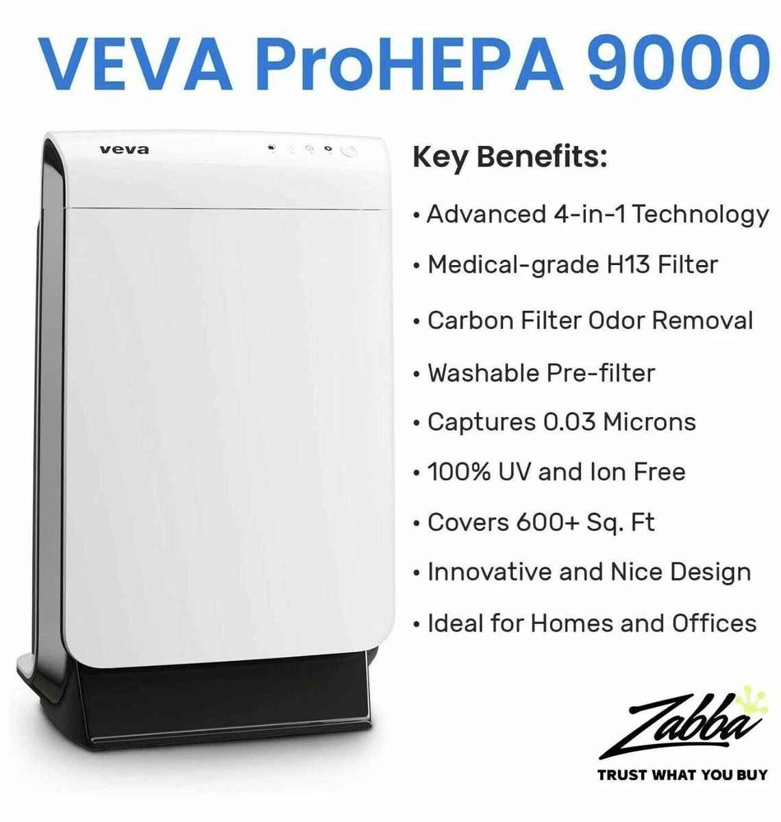 Veva hepa air purifier 9000 online