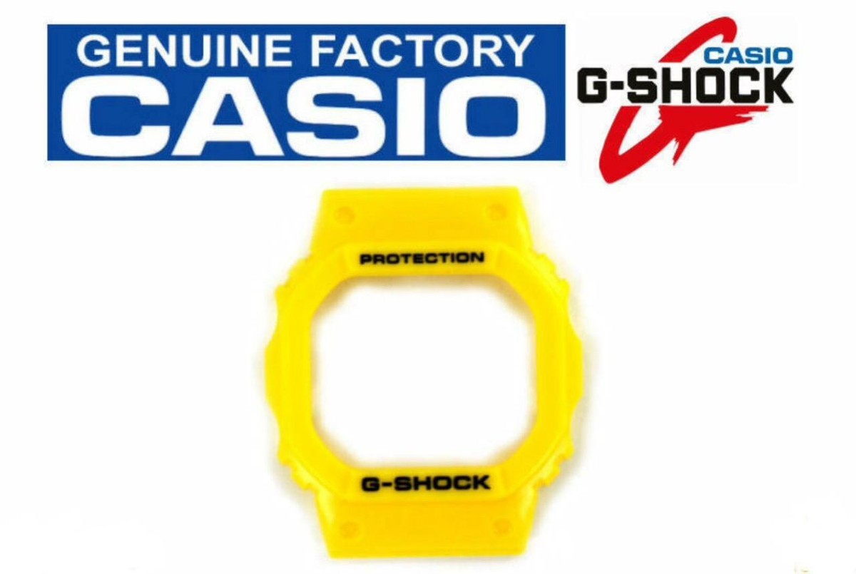 CASIO G-Shock DW-5600FS-9 Original Yellow Rubber Watch BEZEL Case