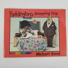 Vintage 1976 Paddington Bear Shopping Trip Coloring Book Michael Bond