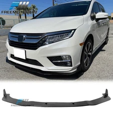 Fits 18-20 Honda Odyssey STL Style Front Bumper Lip Spoiler Splitter Kit PU