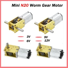 DC 3V 6V 12V High Torque Mini N20 Worm Geared Reduction Motor Full Metal Gearbox
