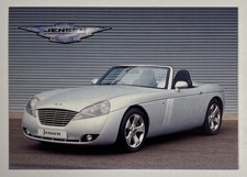 Jensen S-V8 factory-issue promotional postcard.  1998