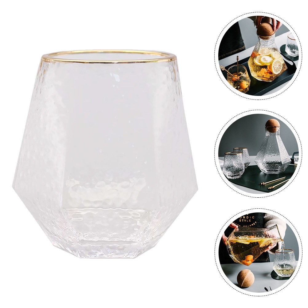 Simple Glass Cup Transparent Water Mug Practical Beer Mug Wine Cup