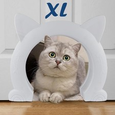 Wordcam Large Cat Door Interior Door, XL Indoor Cat Door, Pet Doors for Cats, Ki