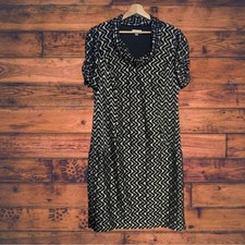 Jones Studio Gold & Black Cowlneck Dress 16W