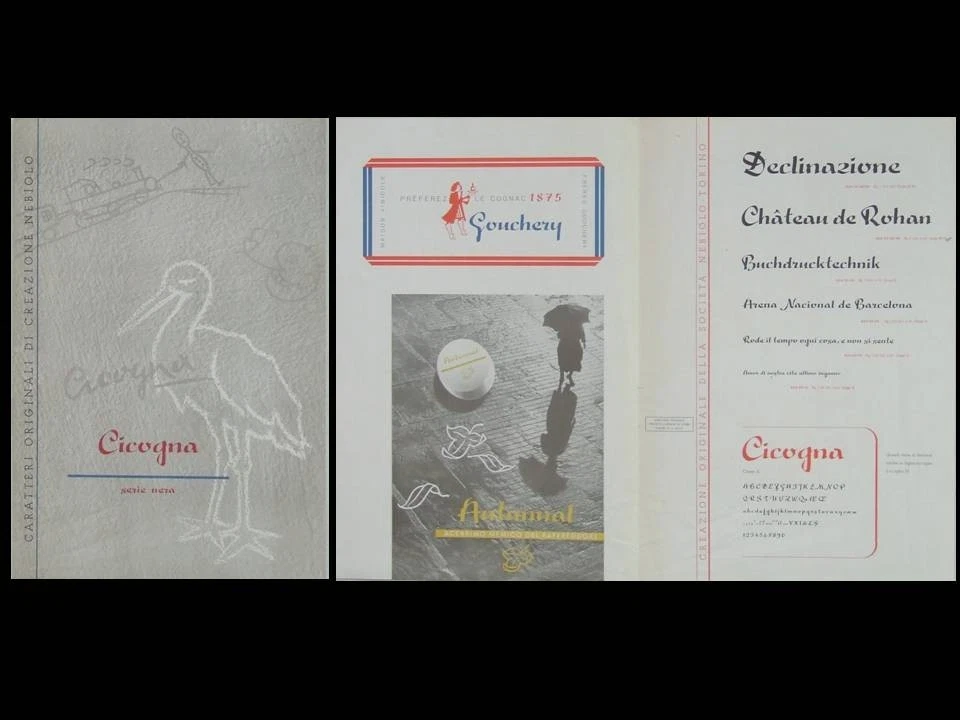 CICOGNA -FONDERIE NEBIOLO TORINO- CATALOGUE 1950 - TYPOGRAPHIE, ALESSANDRO BUTTI - Photo 1/1