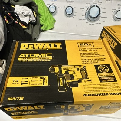 DEWALT DCH172B Atomic Compact Series 20V SDS Plus Rotary Hammer Drill 5/8''