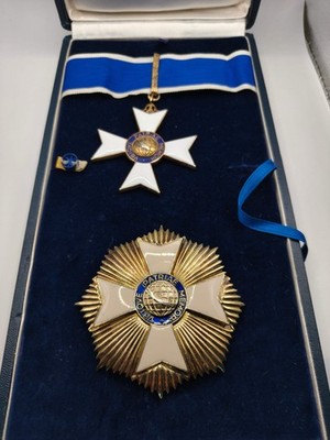 Gran cruz Encomendador Orden Río Blanco. Plata maciza.
