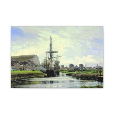 Alexey Petrovich Bogolyubov (1824-1896) Tréport, Normandy - Canvas Wall Art