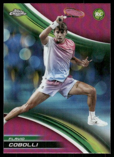 2025 Topps Chrome Pink Refractors #48 Flavio Cobolli - TN