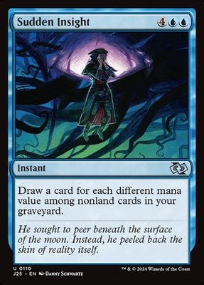 (x4) Sudden Insight 0110 Play Set Uncommon Foundations Jumpstart MTG NM