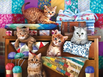 Tom Wood ''We Wanna Play'' 1000-Piece Cat Puzzle
