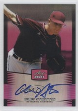2012 Leaf Metal Draft Pink 7/25 Chris Stratton #BA-CS2 Auto 1p7