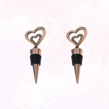  2 pcs Bouchon de Bouteille de Vin En Métal Creative Cadeau De Mariage Élégant