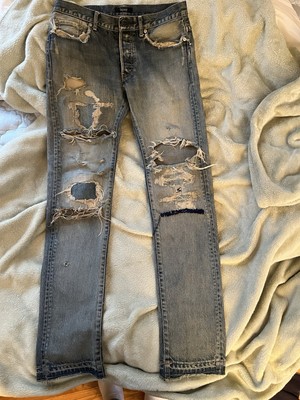 パンツ undercover 68 Jun Takahashi × Undercover Undercover 68 Blue Yarn Denim Size 4