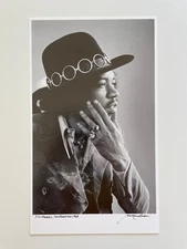 Baron Wolman Signed Jimi Hendrix photograph 1968 Rolling Stone Rags Fashion