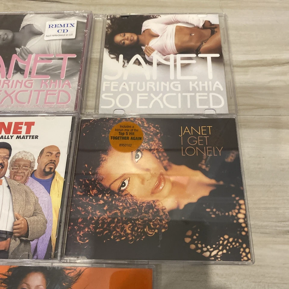 Janet Jackson 5 Import & Rare Promo CD LOT So Excited Promo Remixes 👀 - Image 3 of 4