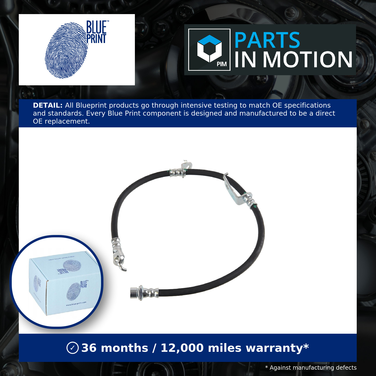 Brake Hose Front Left ADBP530022 Blue Print Hydraulic 9094702E46 9094702F48 New