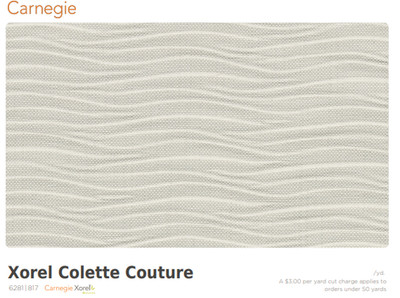 Carnegie Xorel Colette Couture 6281 817 Acoustic Panel Fabric ~28 Yds 56'' Wide