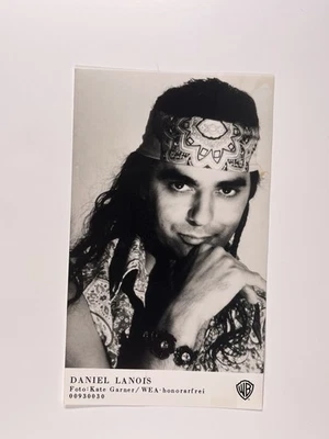 Daniel Lanois Photographie Original Noir et Blanc Press Promotion Environ 1990s - Photo 1/4