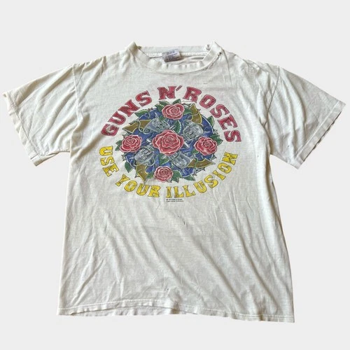 Guns N Roses "Use Your Illusion" Tour Band Tee 1990s vintage concert t-shirt, vintage, single stitch, B+ condition