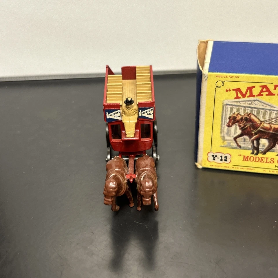 MATCHBOX MODELS Of YESTERYEAR Y-12 HORSE BUS LIPTON TEA In Original Box MINT WOW - Image 2 of 4