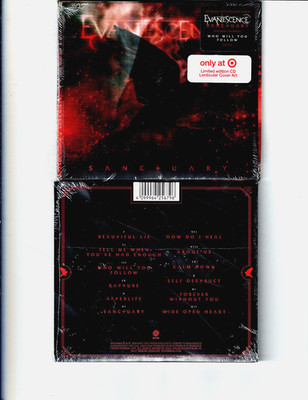 EVANESCENCE - SANTUARY LTD EDITION LENTICULAR COVER ART (CD 2026) NEW*12 TRACKS*