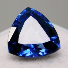 Natural Ceylon Royal Blue Sapphire 6.40 Ct Trillion Cut Certified Loose Gemstone