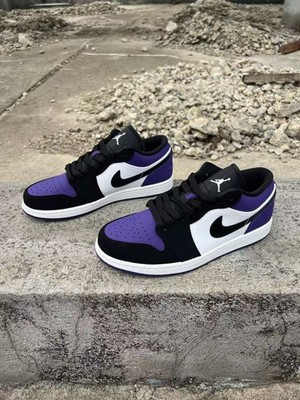 553558-125 Air Jordan 1 Low 'Court Purple'