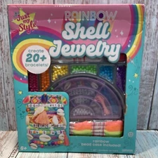 Just My Style D.I.Y Rainbow Shell Jewelry Kit, Create 20 Bracelets, New!!