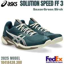 Asics Tennis Shoes SOLUTION SPEED FF 3 Saxon Green/Birch 1041A438.300 All Courts