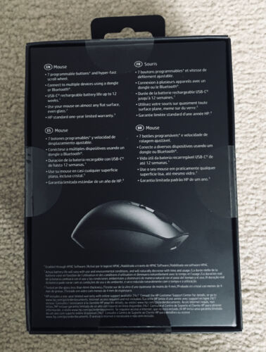 HP 935 Creator Wireless Mouse for Business (Nightfall Black) - NEW - Picture 11 of 17