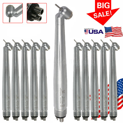 1-10pcs Dental 45 Degree Surgical Handpiece High Speed 4Hole Turbine For NSK SA