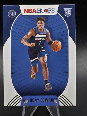 ANTHONY EDWARDS  2020-21 HOOPS ROOKIE #216 TIMBERWOLVES RC (A)
