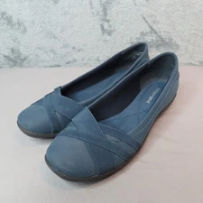 EASY SPIRIT Acasia Shoes Womens 8.5 M Navy Blue Slip On Ballet Flat Comfort
