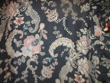 2 Ralph Lauren Home Alexander Charcoal Euro Shams Black Floral Ruffle 26x26 in