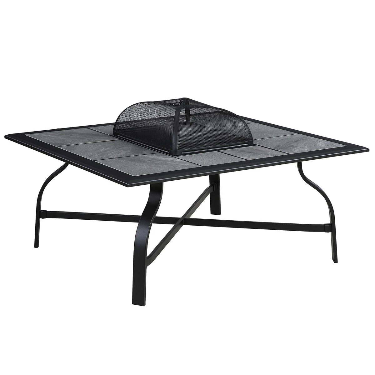 Malay Monte Carlo Tile Firepit Table Grill 1.16m 53cm Powder