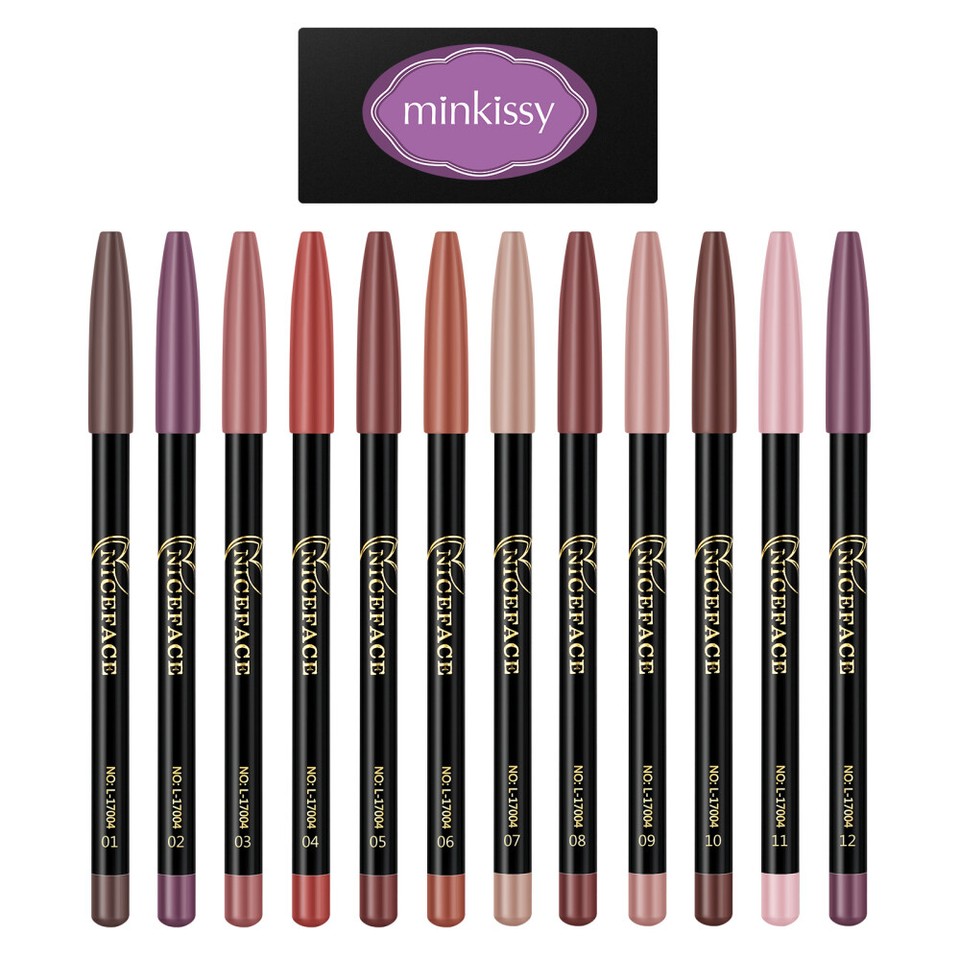 12Pcs Lip Liner Pencil Makeup Lip Liner Lip Liner Set Makeup Supplies