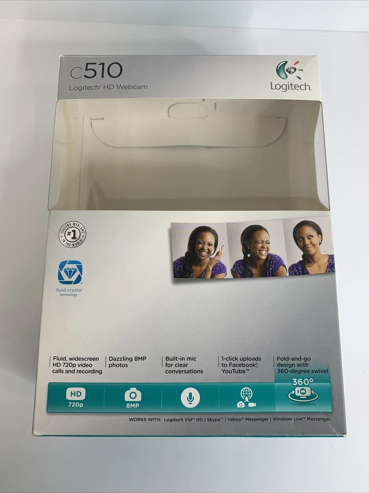 Cámara portátil Logitech Webcam C510 720p HD Cam USB Foto 3 de 4