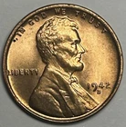 1942-D Lincoln Wheat Cent — Uncirculated MS Red